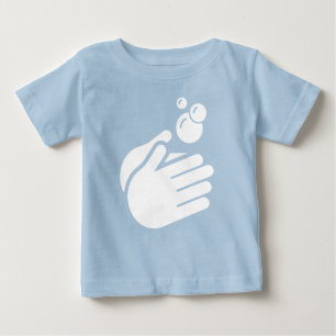 T-shirt Pour Bébé Lavez-vous les mains - Lave-mains Hygiène Germes &