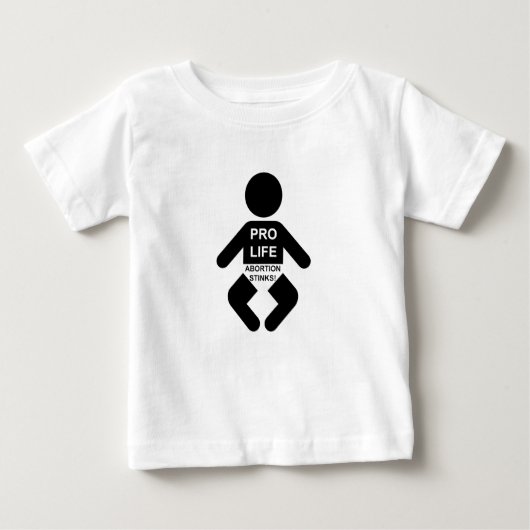 T-shirt Pour Bébé L'avortement pue (Devant)