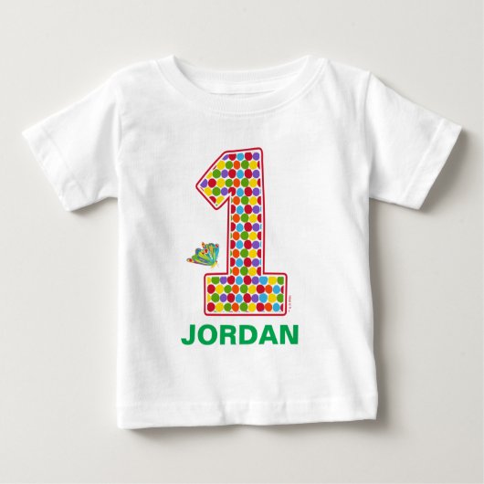 T-shirt Pour Bébé Le 1er anniversaire de Hungry Caterpillar (Devant)