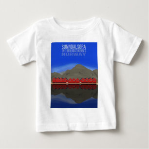 T-shirt Pour Bébé Le Bateau Rouge Maisons Sunndalsøra Norvège