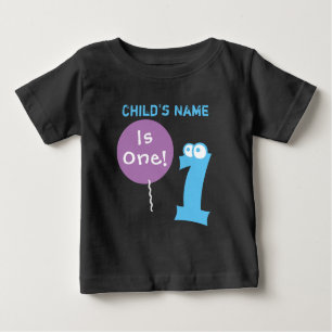 T-shirt Pour Bébé le bébé a un 1 ans, le ęr premier anniversaire,