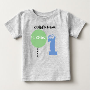 T-shirt Pour Bébé le bébé a un 1 ans, le ęr premier anniversaire,