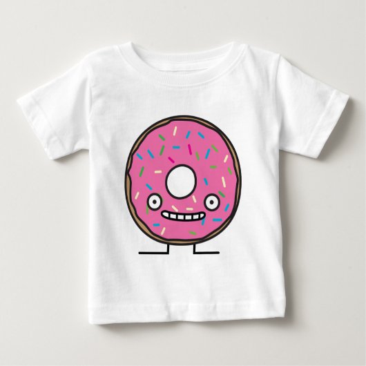 T-shirt Pour Bébé Le beignet fou avec arrose le desser rose de (Devant)