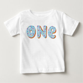 T-shirt Pour Bébé Le beignet grandissent le premier anniversaire un