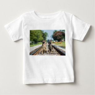 T-shirt Pour Bébé Le berger allemand badine la chemise