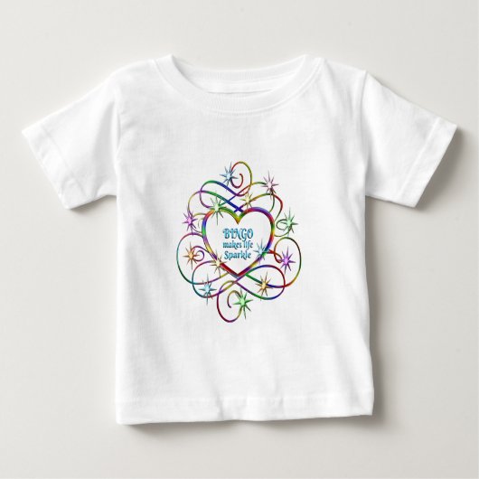 T-shirt Pour Bébé Le Bingo fait bouger la vie (Devant)