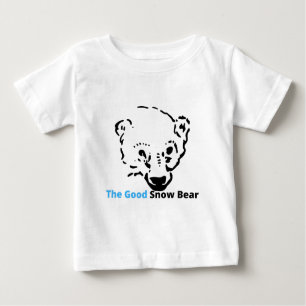 T-shirt Pour Bébé le bon ours à neige, cadeau Simple Family