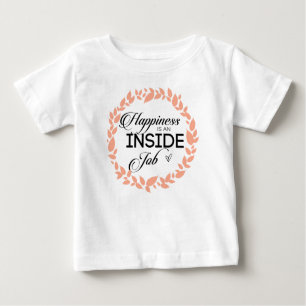T-shirt Pour Bébé Le Bonheur Est Une Guerrière De Travail Intérieur