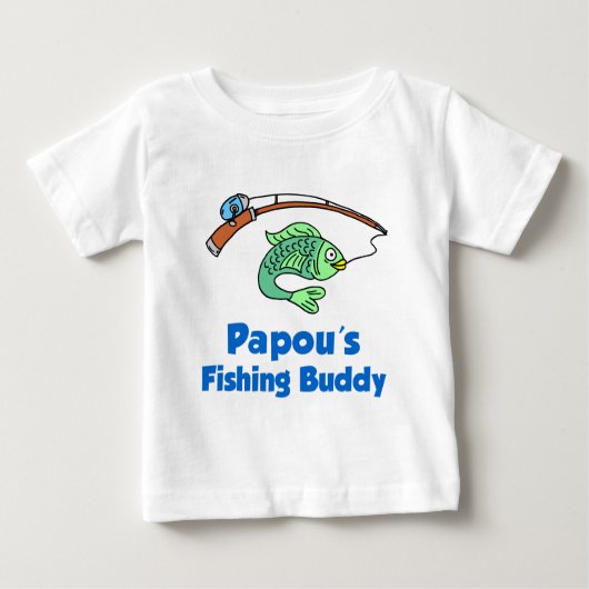 T-shirt Pour Bébé Le bouc de pêche de Papou (Devant)