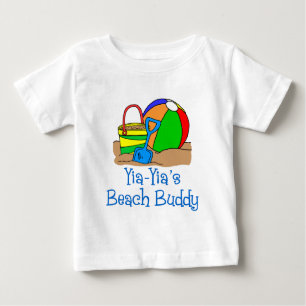 T-shirt Pour Bébé Le bouillon de plage de Yia-Yia