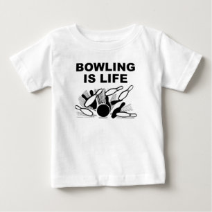 T-shirt Pour Bébé Le bowling est la vie