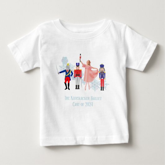 T-shirt Pour Bébé Le Cast Nutcracker 2024 (Devant)
