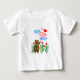 T-shirt Pour Bébé Le castor canadien aime le Yukon