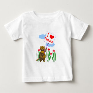 T-shirt Pour Bébé Le castor canadien aime Nunavut
