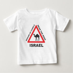 T-shirt Pour Bébé Le chameau signent dedans l'Israël
