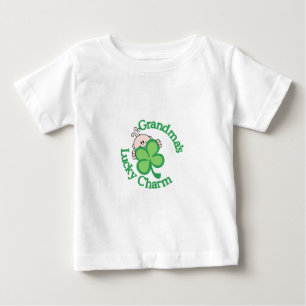 T-shirt Pour Bébé Le charme chanceux de la grand-maman