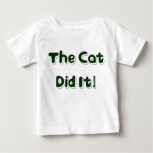 T-shirt Pour Bébé Le chat l'a fait ! Vêtements de bébé