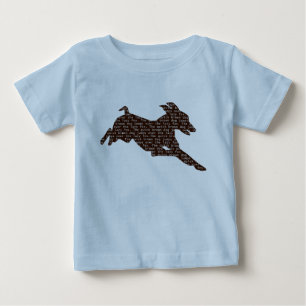 T-shirt Pour Bébé Le chien Brown rapide saute par-dessus le Fox
