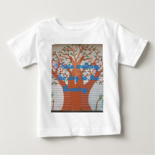 T-shirt Pour Bébé "Le chien du soir marche effrayant" - Je déteste m