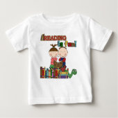 T-shirt Pour Bébé Le chiffre lecture de bâton d'enfants est (Devant)