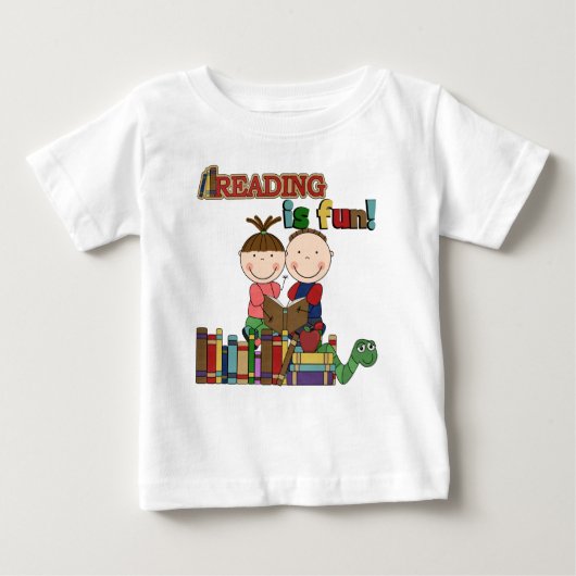 T-shirt Pour Bébé Le chiffre lecture de bâton d'enfants est (Devant)