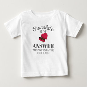 T-shirt Pour Bébé Le Chocolat De L'Apocalypse Au Chocolat Est La Rép