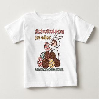 T-shirt Pour Bébé Le chocolat est tout ce dont j'ai besoin