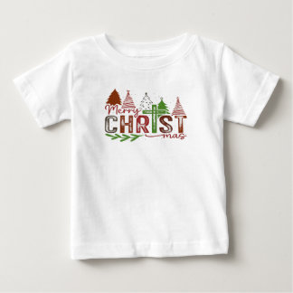 T-shirt Pour Bébé Le Christ au cœur de Noël
