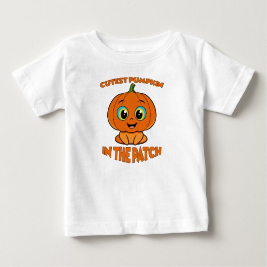 T-SHIRT POUR BÉBÉ LE CITROUILLE LE PLUS COPIEUX DU PATCH (Devant)