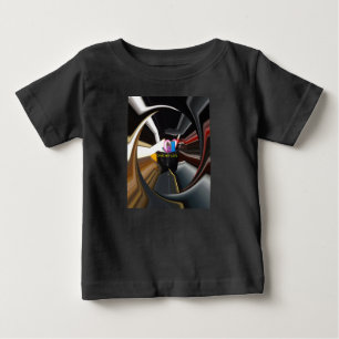 T-shirt Pour Bébé Le cœur de l'agitation   Essentiel de bureau en ro