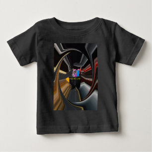 T-shirt Pour Bébé Le cœur de l'agitation Essentiel de bureau en ro