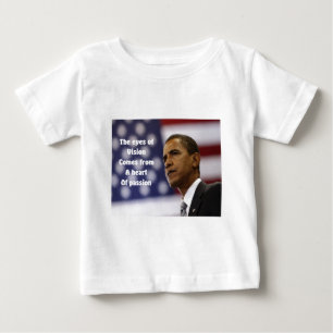 T-shirt Pour Bébé Le coeur de passion de Barack Obama