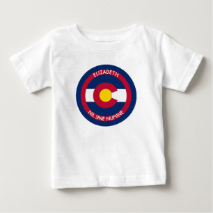 T-shirt Pour Bébé Le Colorado le drapeau personnalisé par état