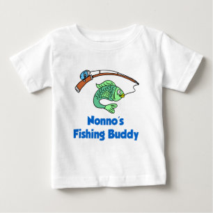 T-shirt Pour Bébé Le compagnon de pêche de Nonno