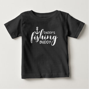 T-shirt Pour Bébé Le copain de pêche de papa