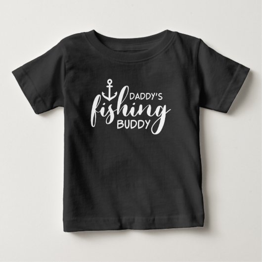T-shirt Pour Bébé Le copain de pêche de papa (Devant)
