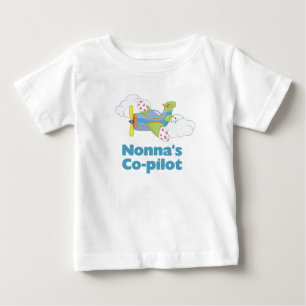 T-shirt Pour Bébé Le copilote de Nonna