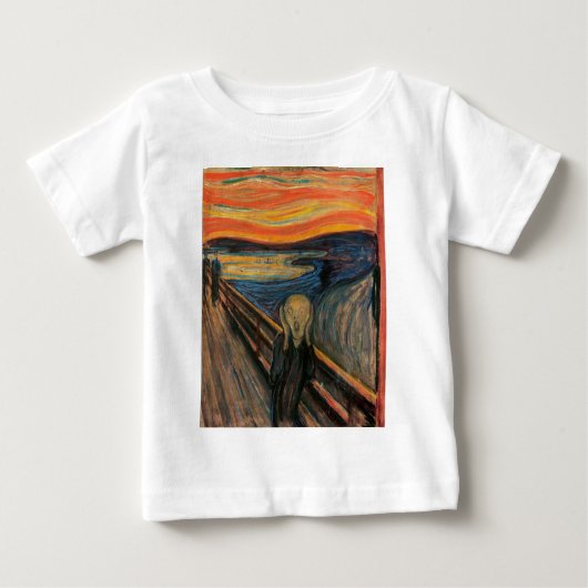 T-shirt Pour Bébé Le cri d'Edvard Munch (Devant)