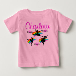 T-SHIRT POUR BÉBÉ LE DANSEUR PERSONNALISÉ RÊVE LE TUTU