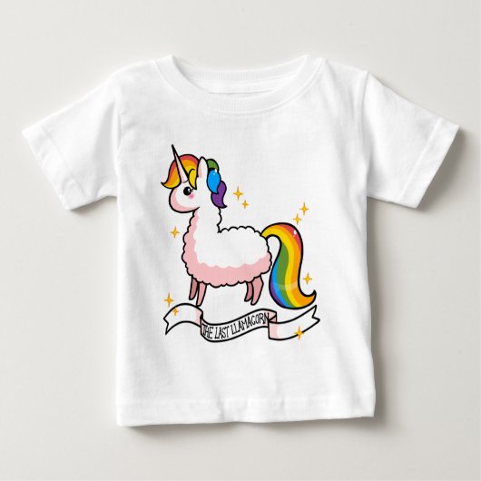 T-shirt Pour Bébé Le dernier Llamacorn (Devant)