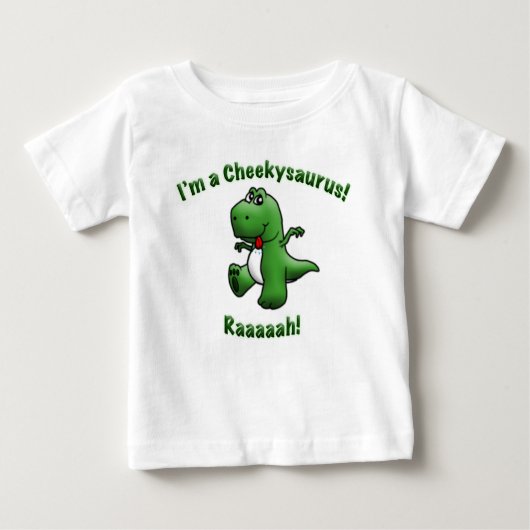 T-shirt Pour Bébé Le dinosaure mignon est un Cheekysaurus (Devant)
