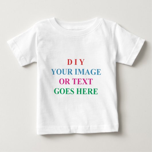 T-SHIRT POUR BÉBÉ LE DO-IT-YOURSELF CRÉENT VOTRE PROPRE CONCEPTION (Devant)