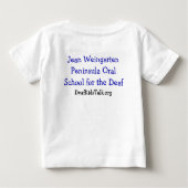 T-shirt Pour Bébé Le double a dégrossi - personnaliser avec le nom (Dos)