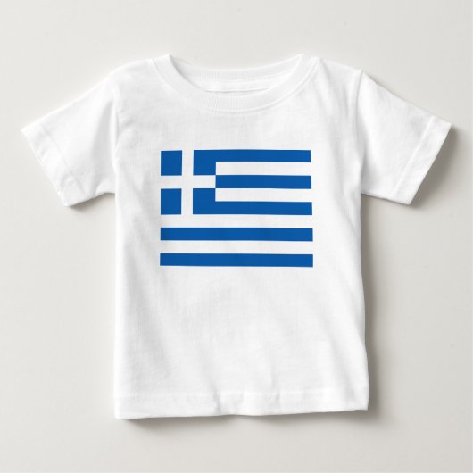 T-shirt Pour Bébé Le drapeau de la Grèce (Devant)