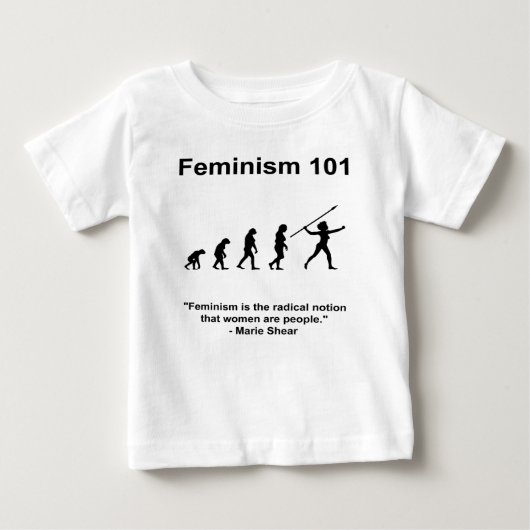 T-shirt Pour Bébé Le féminisme est la notion radicale (Devant)
