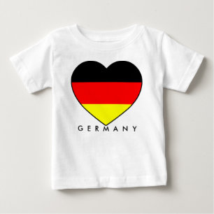 T-shirt Pour Bébé Le football Allemagne « d'Allemagne » coeur