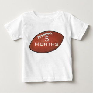 T-shirt Pour Bébé Le football d'Amer chemise de bébé de 5 mois pour