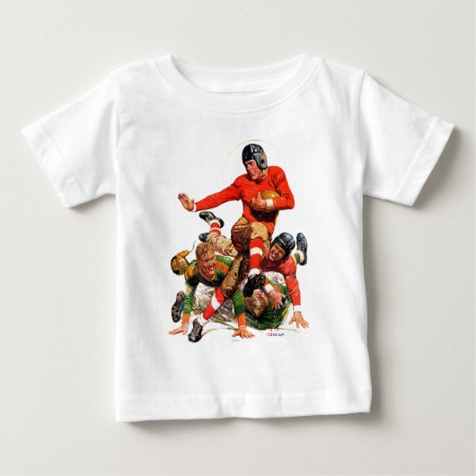 T-shirt Pour Bébé Le football d'université (Devant)