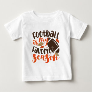 T-shirt Pour Bébé Le football est ma saison préférée