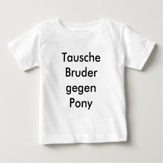 T-shirt Pour Bébé Le frère échange contre un poney